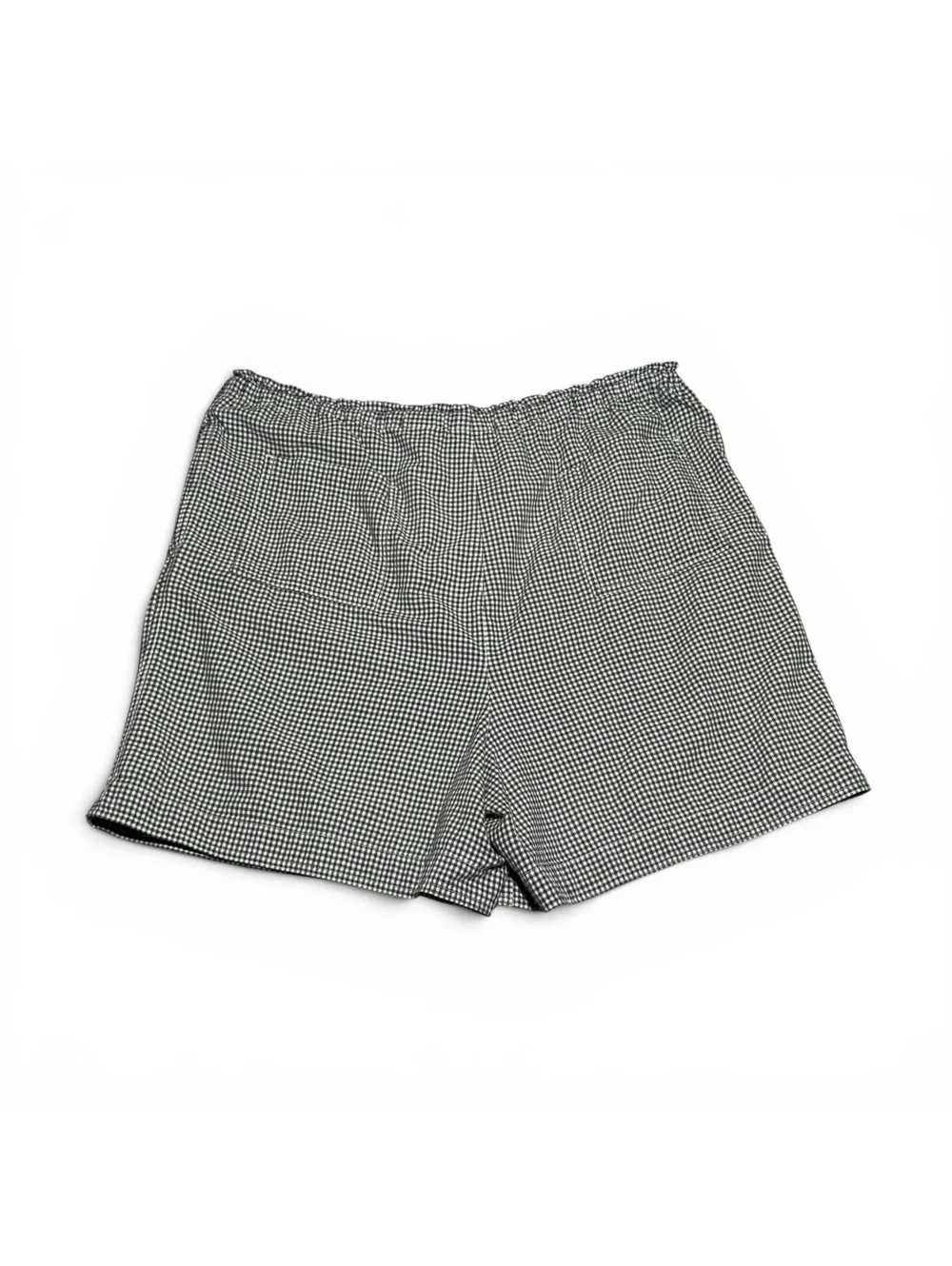 Vintage Classic Elements Black and White Gingham Cotton Shorts XL